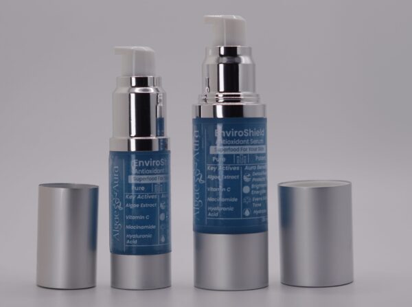 EnviroShield, our premium algae skincare formula, enriched with phycocyanin from spirulina to protect and nourish skin with powerful antioxidants.